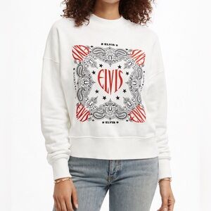 Scotch & Soda | S | Elvis Crewneck oversized sweatshirt white